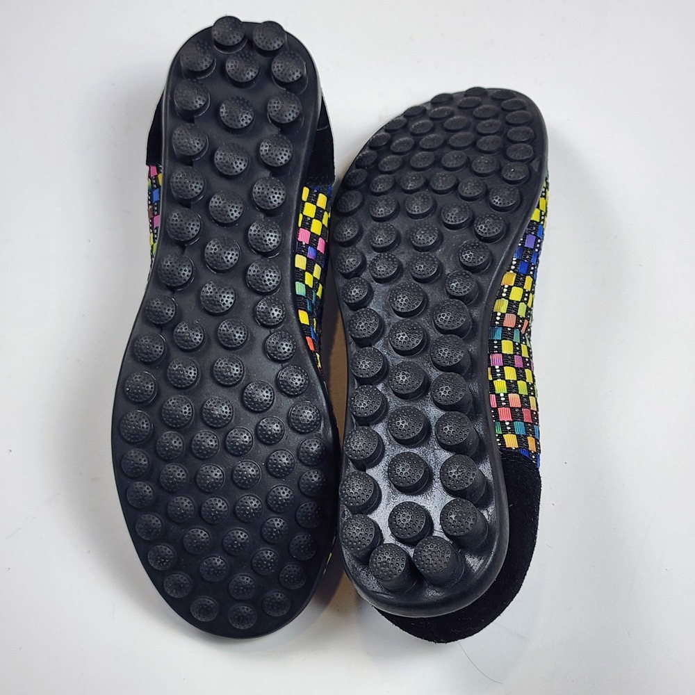Bernie Mev Catwalk Woven Ballet Flats Womens US 8 EU 38 Rainbow Padded Travel - Picture 6 of 8